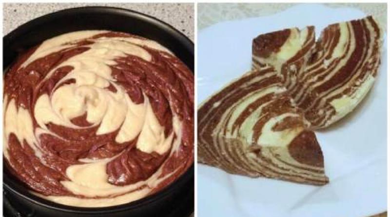 Удивительная творожная запеканка «Зебра» в мультиварке: красивый и вкусный десерт Творожная шоколадная запеканка в духовке зебра